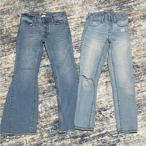 SO Kids' Blue Jeans Set - Flare and Straight Leg